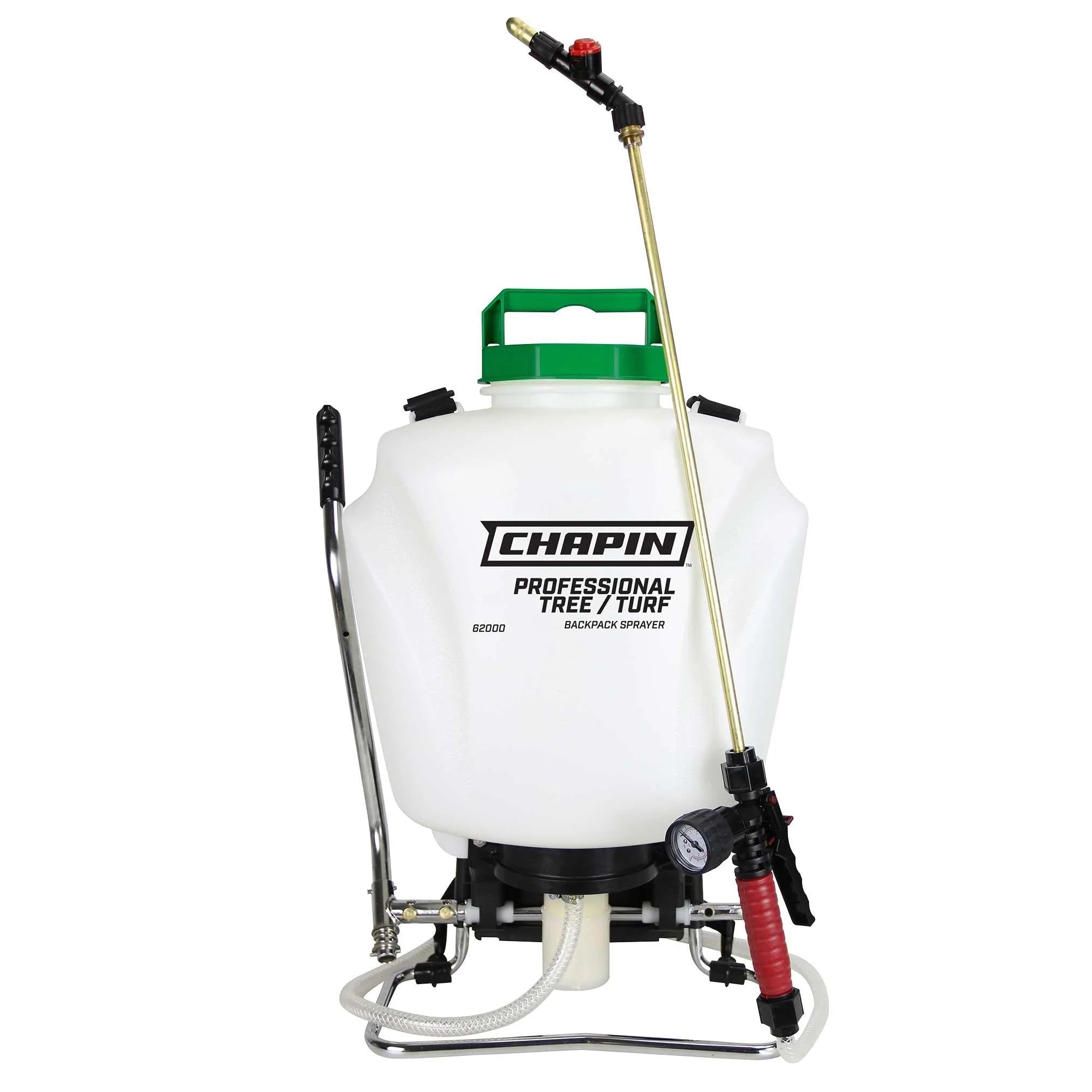 Chapin 62000: 4-Gallon Tree & Turf Pro Commercial Manual Backpack Sprayer With Control Flow Valve Technology - Chapin International