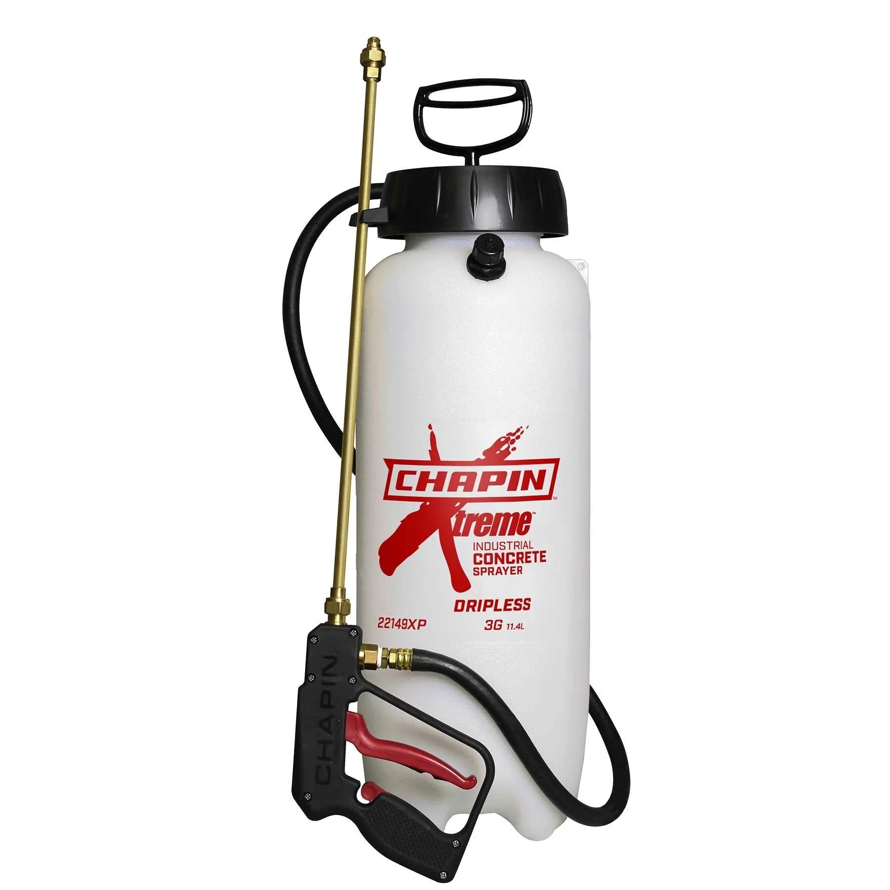Chapin 22149XP: 3-gallon Dripless Xtreme Industrial Concrete Open Head Poly Tank Sprayer - Chapin International