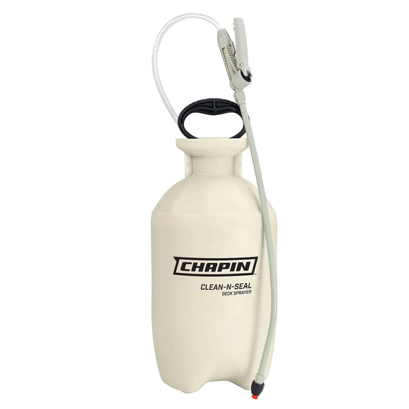 Chapin 25020: 2-gallon Clean 'N Seal Poly Deck Sprayer for Deck Cleaners, Transparent Stains and Sealers - Chapin International