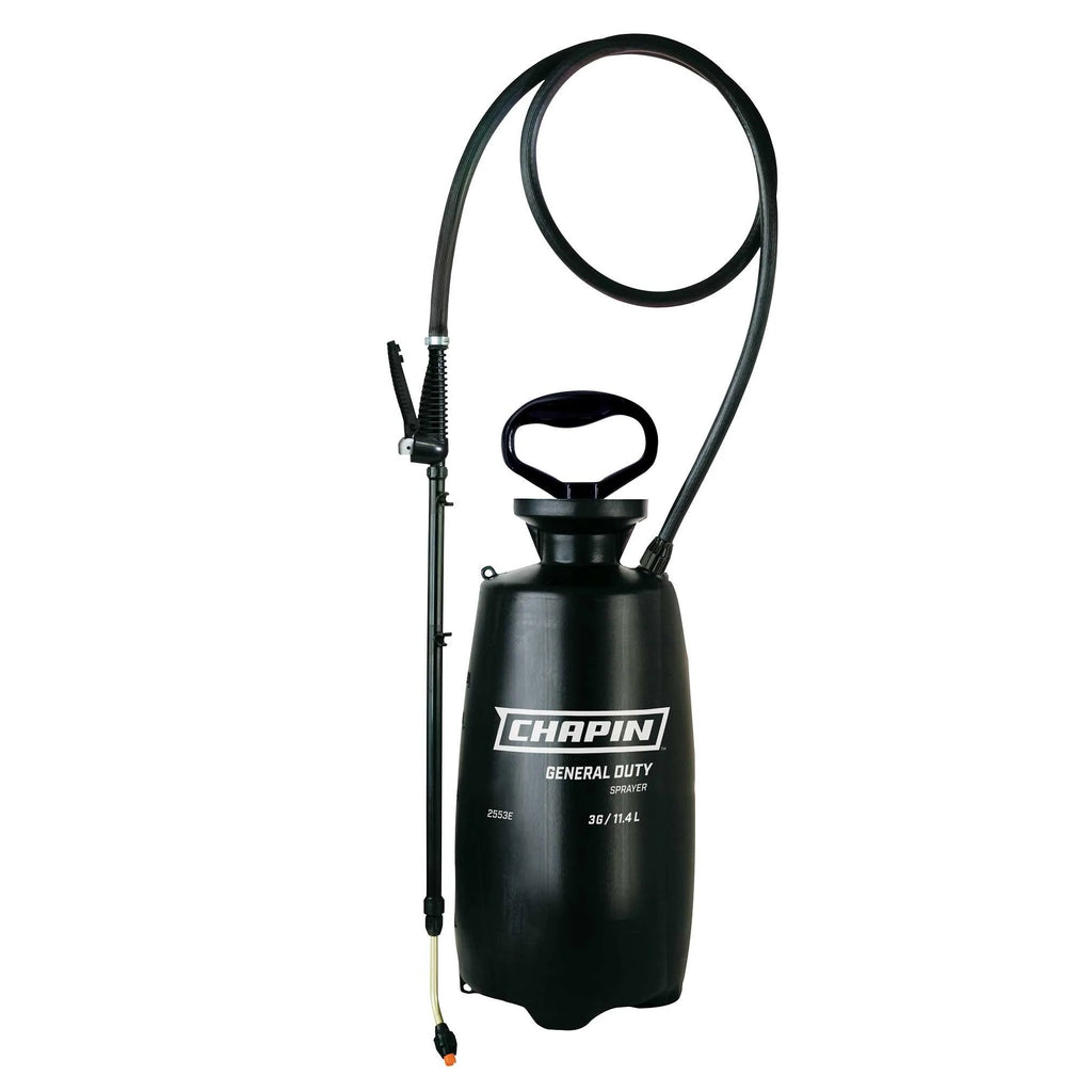 Chapin 2553E: 3-gallon General Duty Industrial Poly Tank Sprayer with Adjustable Nozzles - Chapin International
