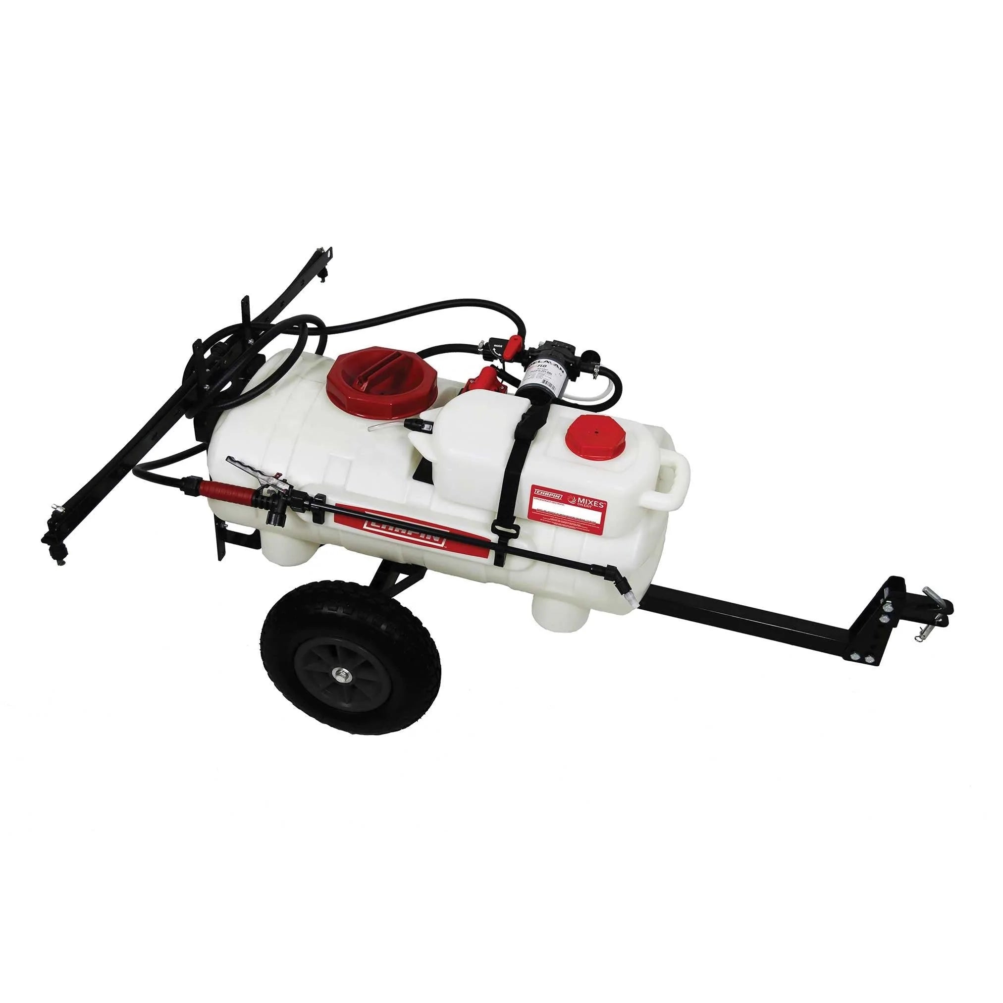 Chapin 97661E: 15-gallon Mixes On Exit (M.O.E.) Tow Behind ATV Sprayer - Chapin International